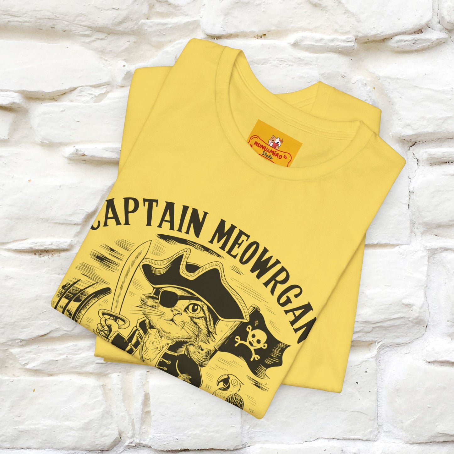Captain Meowrgan Treasure Hunter |  |Cat T-Shirt | Nunu&Miao Studio - Nunu&Miao Studio