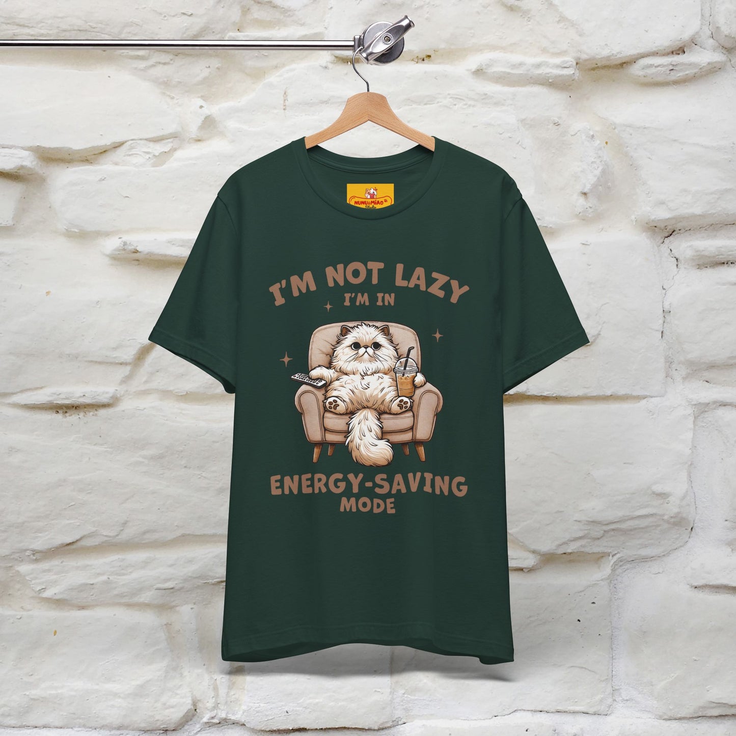 "I'm Not Lazy I'm In Energy-Saving Mode " Cat T-shirt |Nunu&Miao Studio - Nunu&Miao Studio