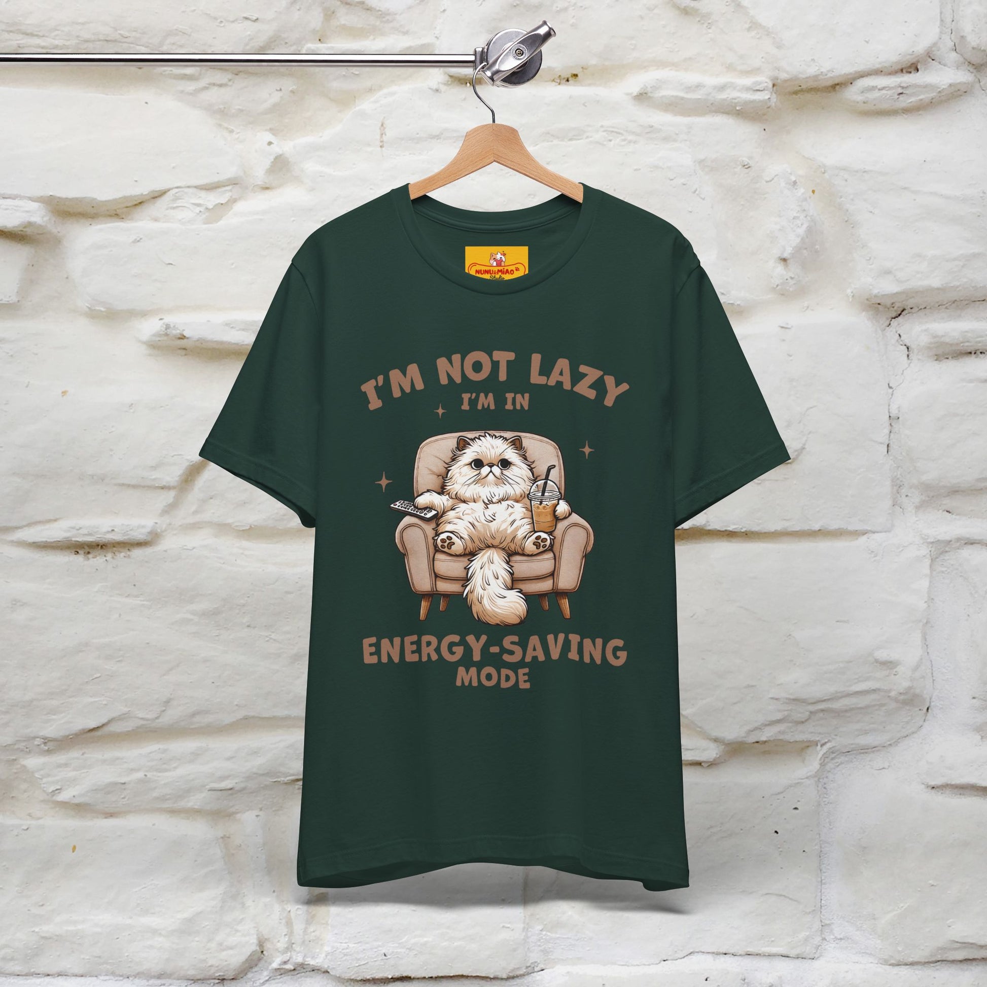 "I'm Not Lazy I'm In Energy-Saving Mode " Cat T-shirt |Nunu&Miao Studio - Nunu&Miao Studio