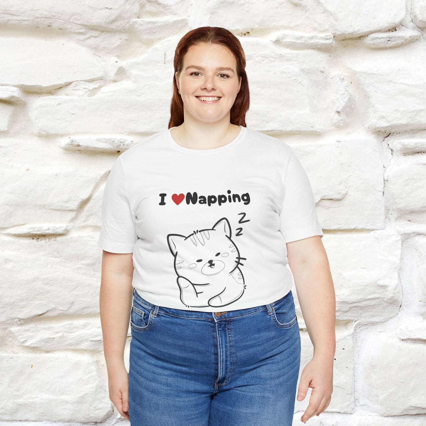 "I Love Napping" Cat T-Shirt | Nunu&Miao Studio - Nunu&Miao Studio