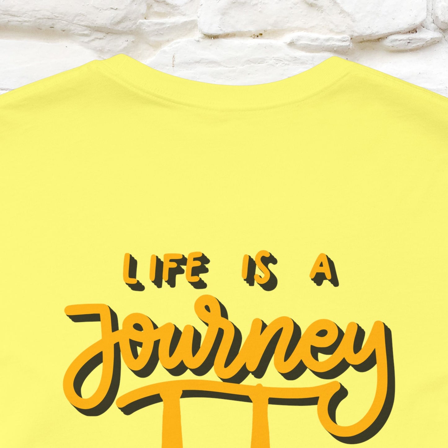 "Life Is A Journey'' Cat T-Shirt | Front & Back Design | Nunu&Miao Studio - Nunu&Miao Studio