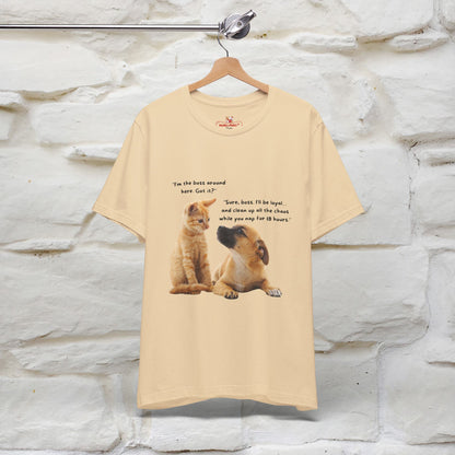 ''I am The Boss Here'' Funny Cat T-shirt for Men and Women  100% Cotton* - Nunu&Miao Studio