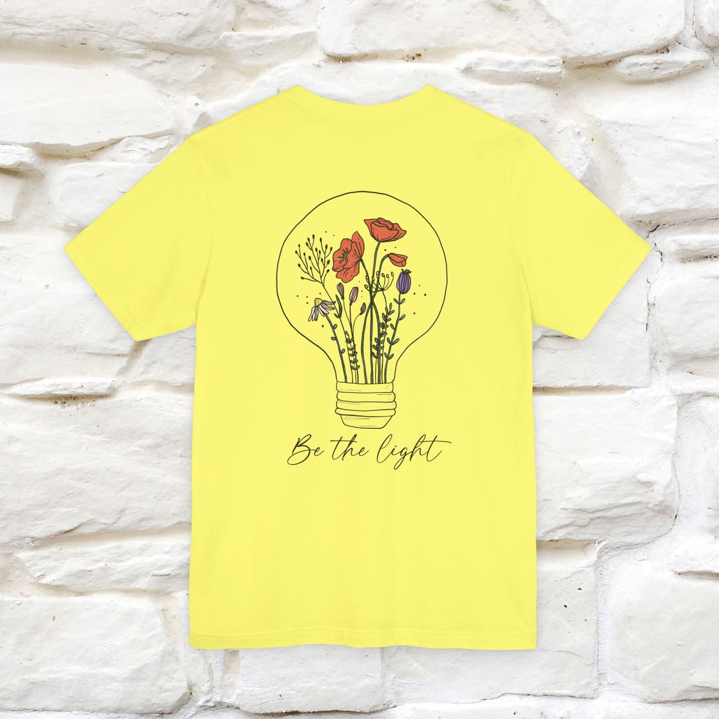 "Be The Light" Cat T-Shirt | Front & Back Design | Nunu&Miao Studio - Nunu&Miao Studio