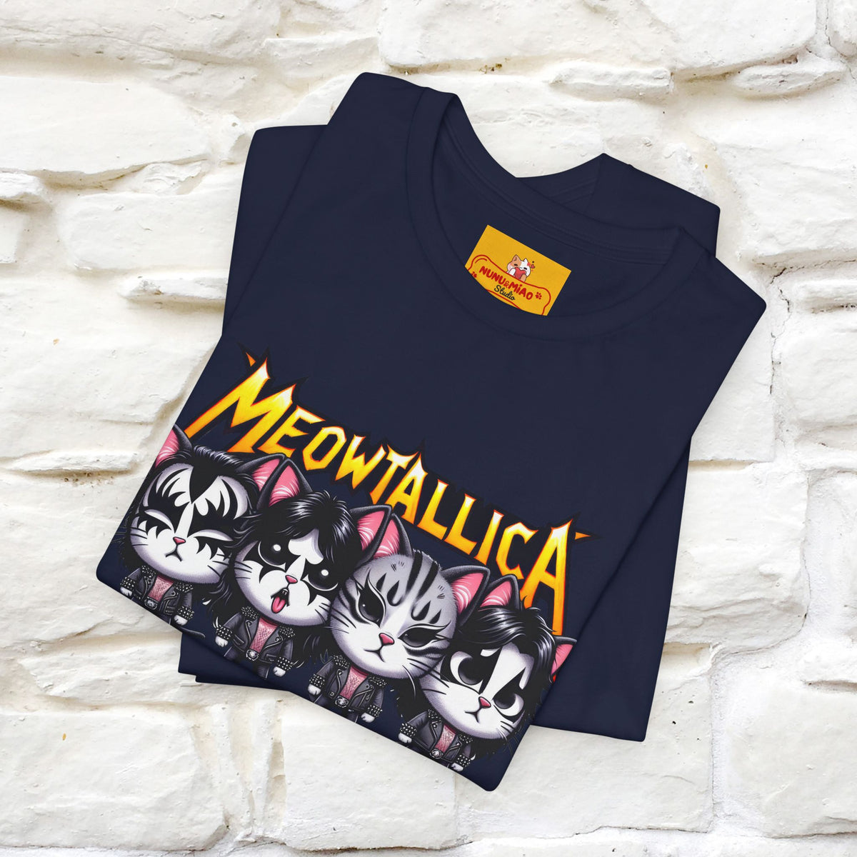 Meowtallica T-Shirt | Rock-Inspired Cat Tee| Nunu&Miao Studio