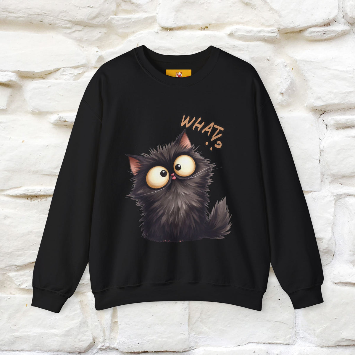 "What'' |Cat Sweatshirt | Nunu&Miao Studio