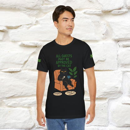 "All Guest Must Be Approved By The Cat - NO,MAYBE" Cat T-shirt |Nunu&Miao Studio - Nunu&Miao Studio
