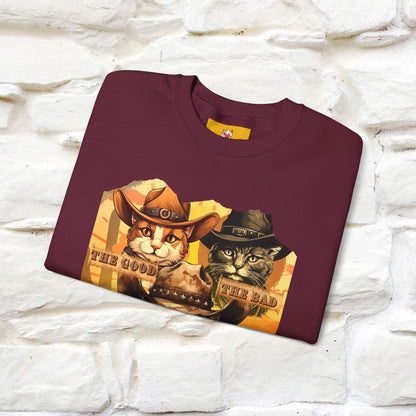 ''The Good, the Bad, and the Meow'' |Cat Sweatshirt | Nunu&Miao Studio