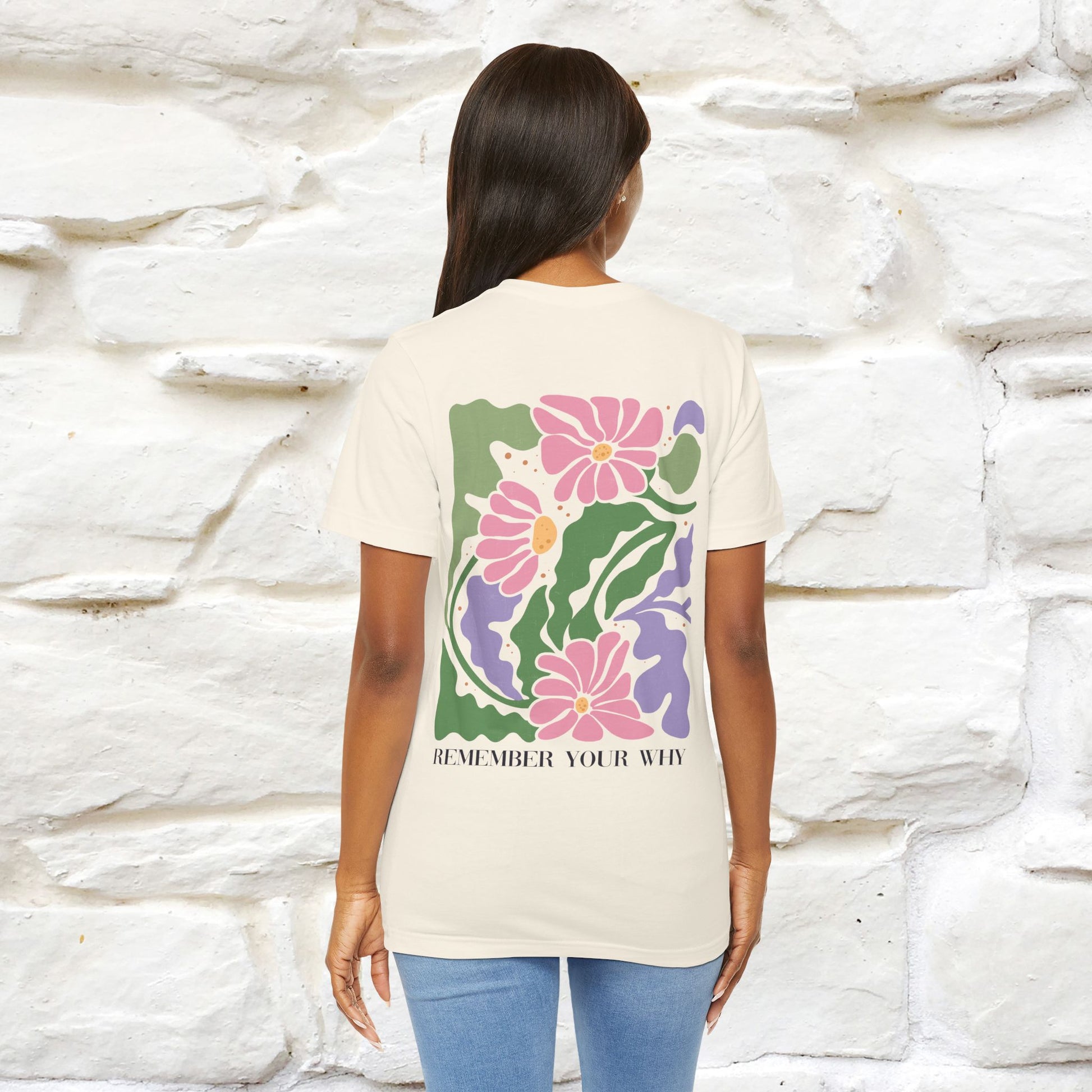 "Remember Your Why'' Cat T-Shirt Front and Back Design | Nunu&Miao Studio - Nunu&Miao Studio