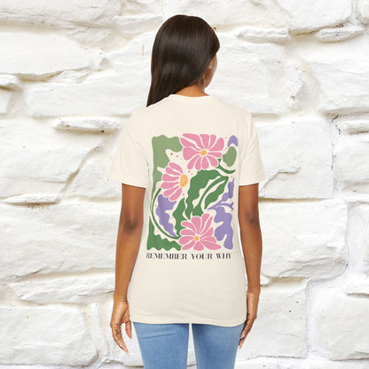 "Remember Your Why'' Cat T-Shirt Front and Back Design | Nunu&Miao Studio - Nunu&Miao Studio