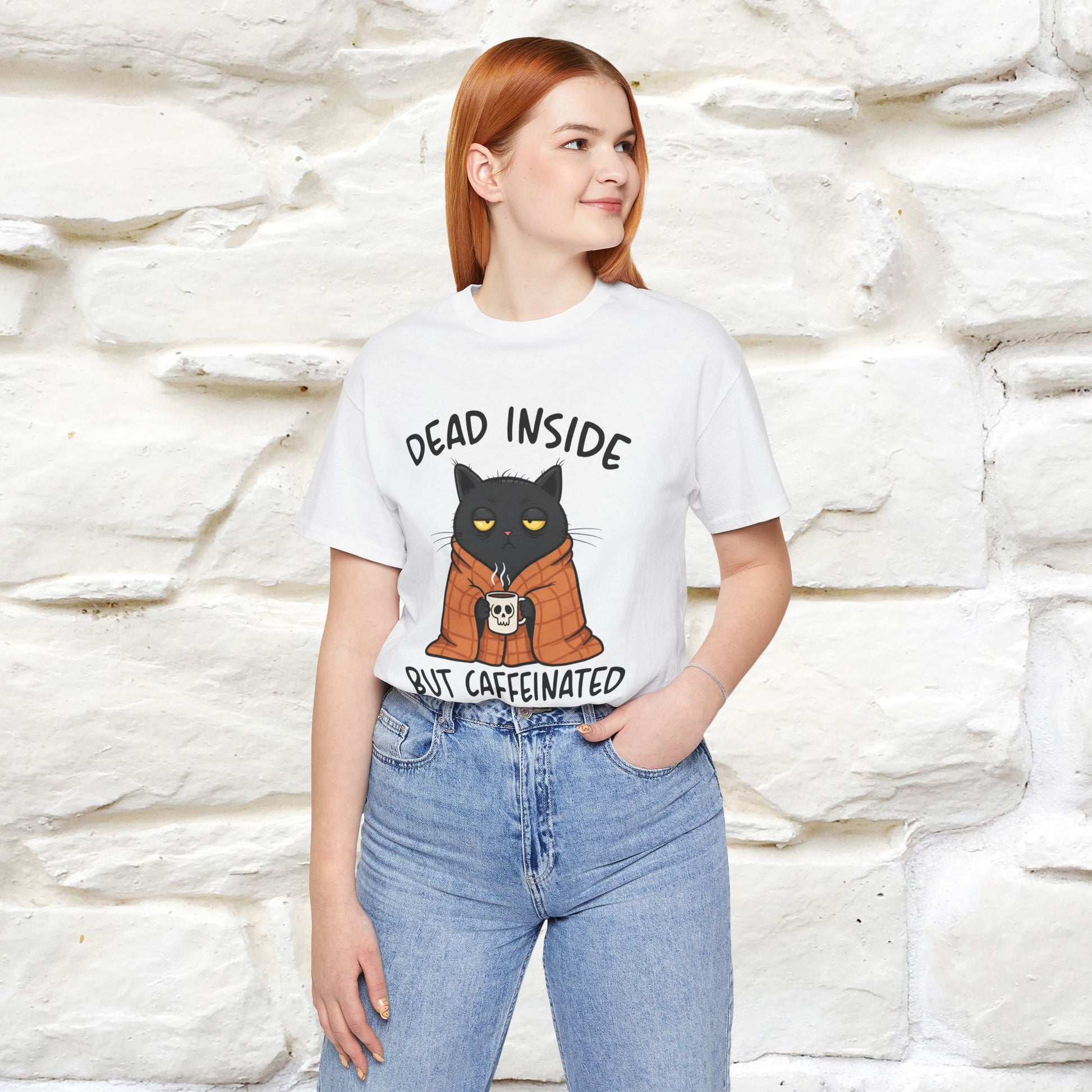 "Dead Inside But Caffeinated" |Funny T-Shirt | Nunu&Miao Studio - Nunu&Miao Studio