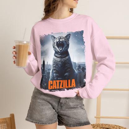 "Catzilla'' |Cat Sweatshirt | Nunu&Miao Studio