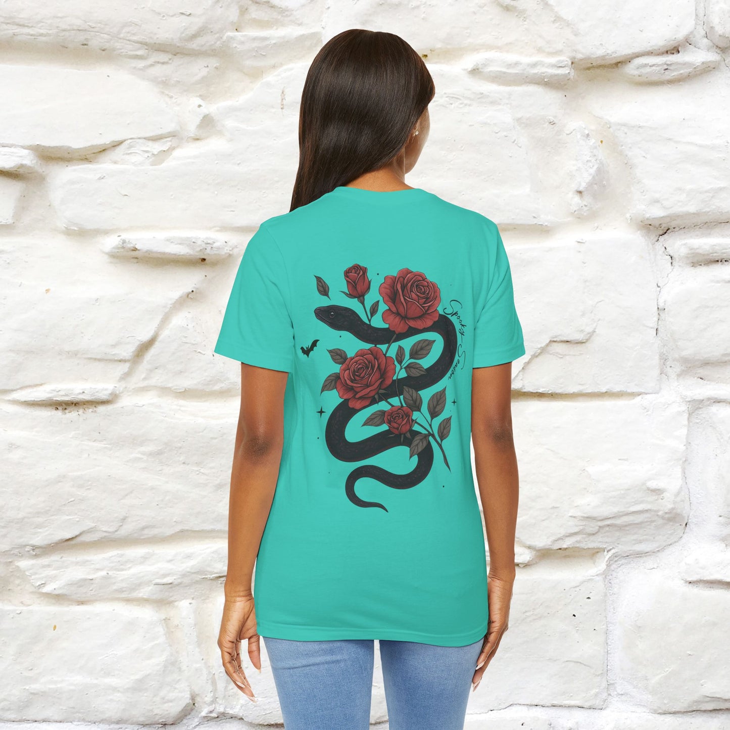"The Rose and The Snake " Halloween T-shirt |Nunu&Miao Studio - Nunu&Miao Studio