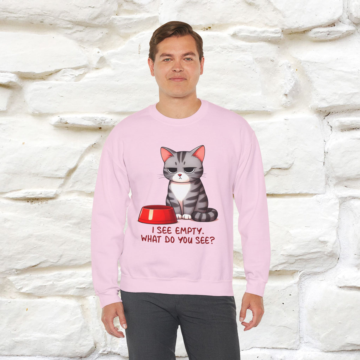 ''I See Empty What Do You See..'' |Cat Sweatshirt | Nunu&Miao Studio