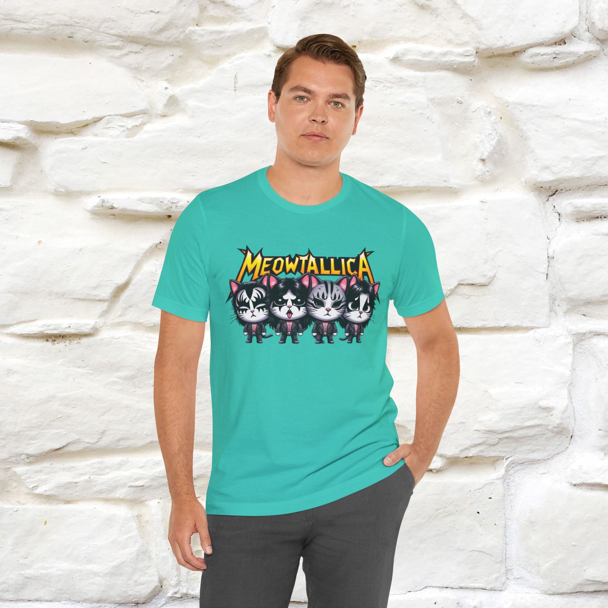 Meowtallica T-Shirt | Rock-Inspired Cat Tee| Nunu&Miao Studio - Nunu&Miao Studio