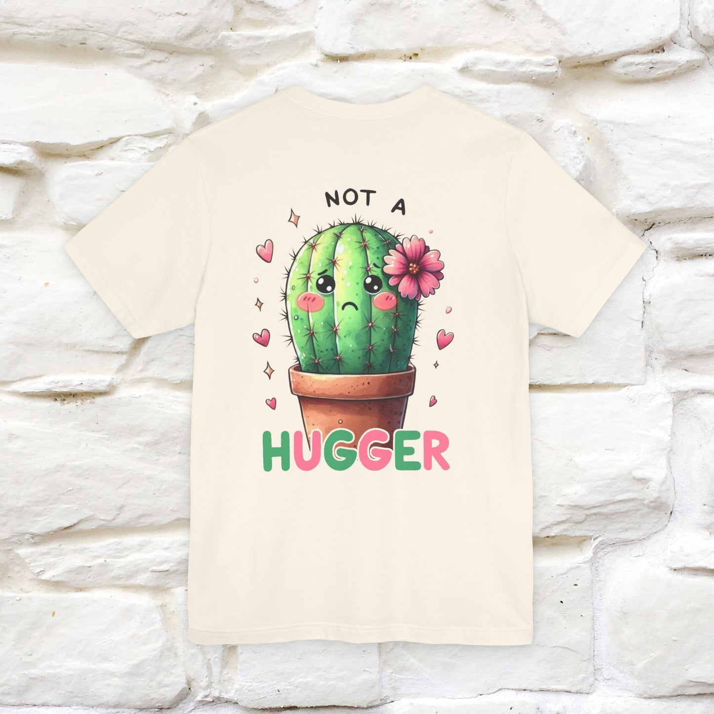 "Not A Hugger" |Funny T-Shirt | Front & Back Design|Nunu&Miao Studio - Nunu&Miao Studio