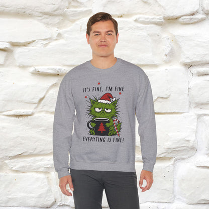 ''It's Fine, Iam Fine...'' |Christmas Sweatshirt | Nunu&Miao Studio