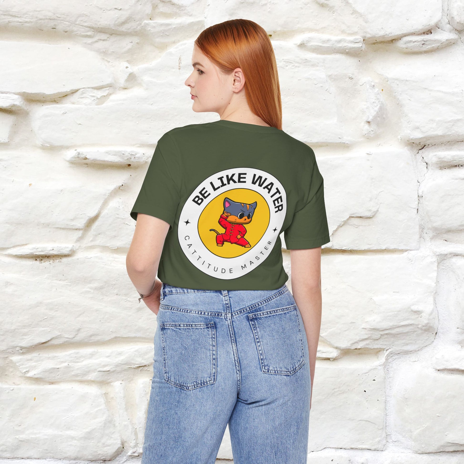 "Be Like Water: Cattitude Master | Cat T-Shirt |Nunu&Miao Studio - Nunu&Miao Studio