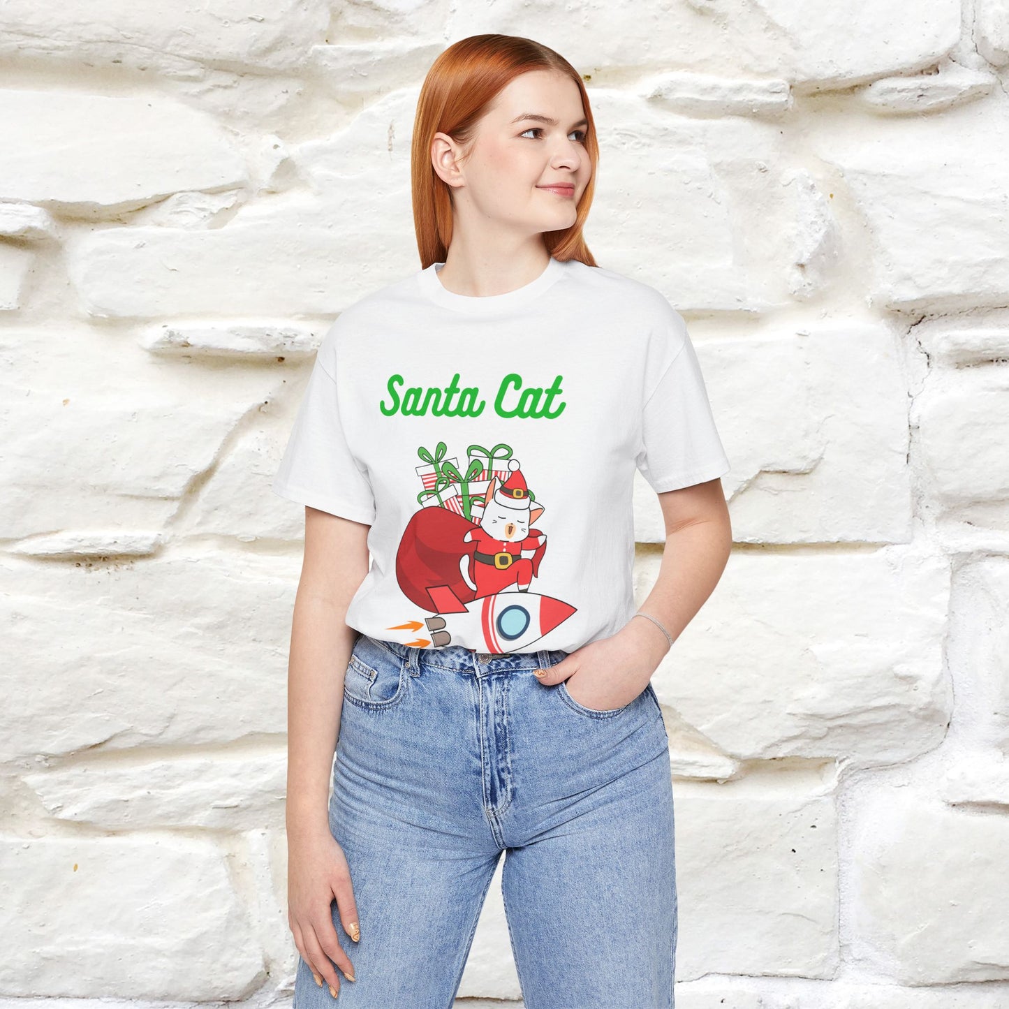 "Funny Santa Cat..." | Cat T-Shirt | Nunu&Miao Studio
