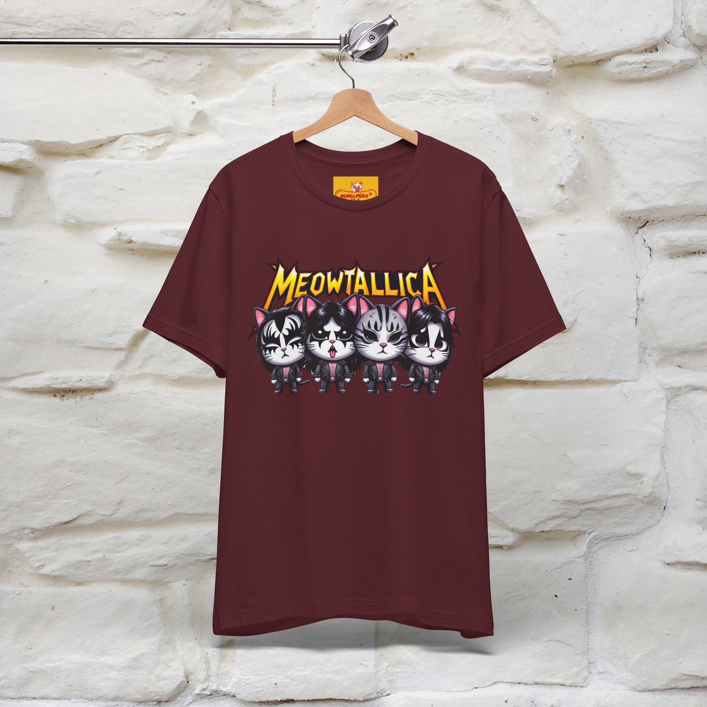 Meowtallica T-Shirt | Rock-Inspired Cat Tee| Nunu&Miao Studio - Nunu&Miao Studio