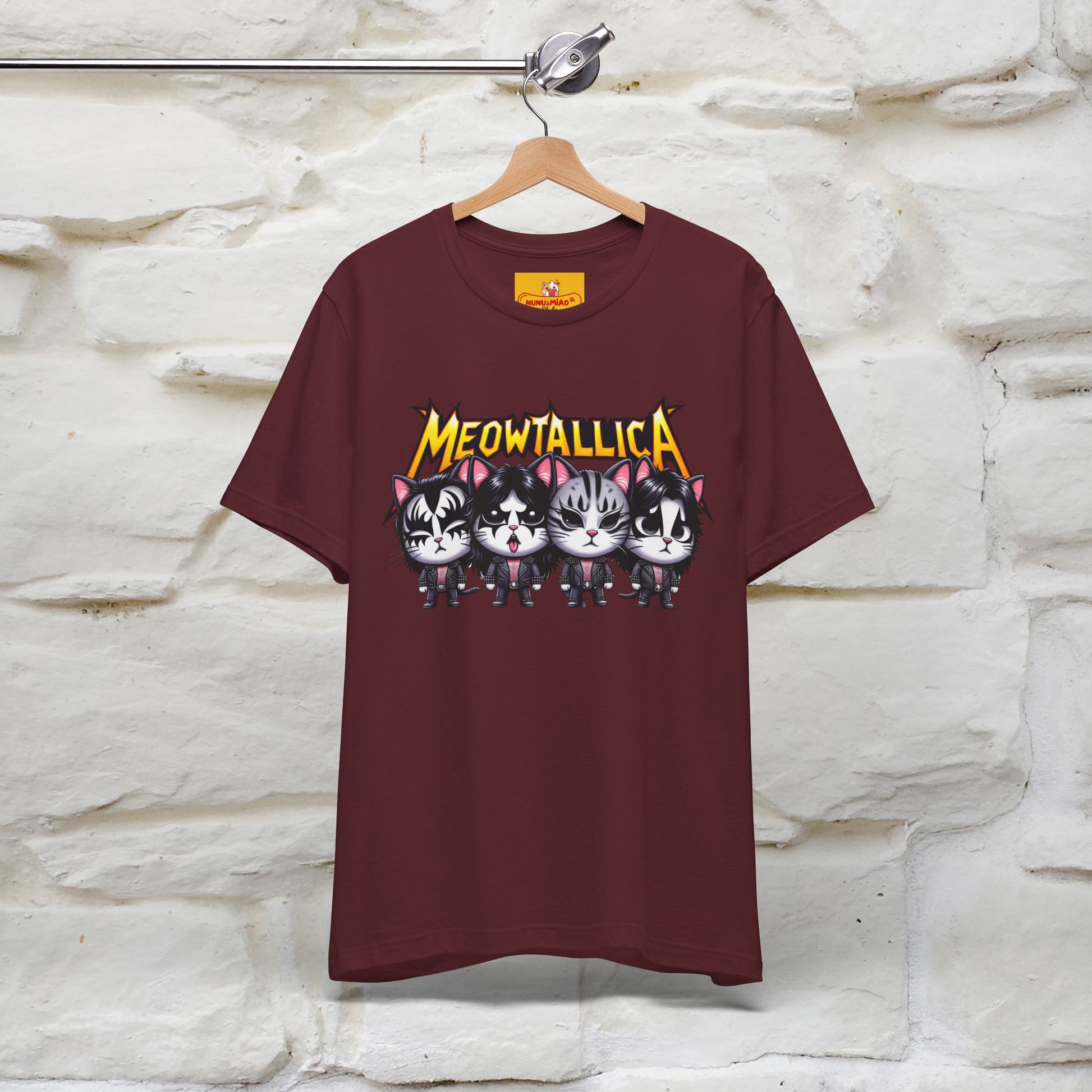 Meowtallica T-Shirt | Rock-Inspired Cat Tee| Nunu&Miao Studio - Nunu&Miao Studio