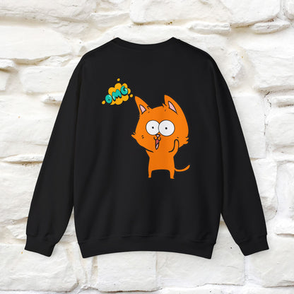 "OMG'' |Cat Sweatshirt | Nunu&Miao Studio