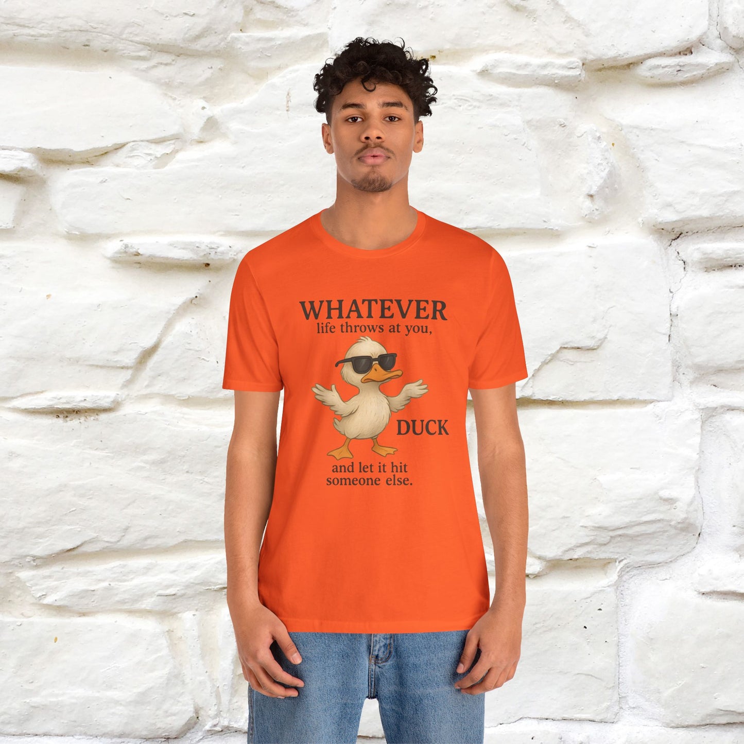 "Whatever Life Throws At You " Funny Duck T-shirt |Nunu&Miao Studio - Nunu&Miao Studio