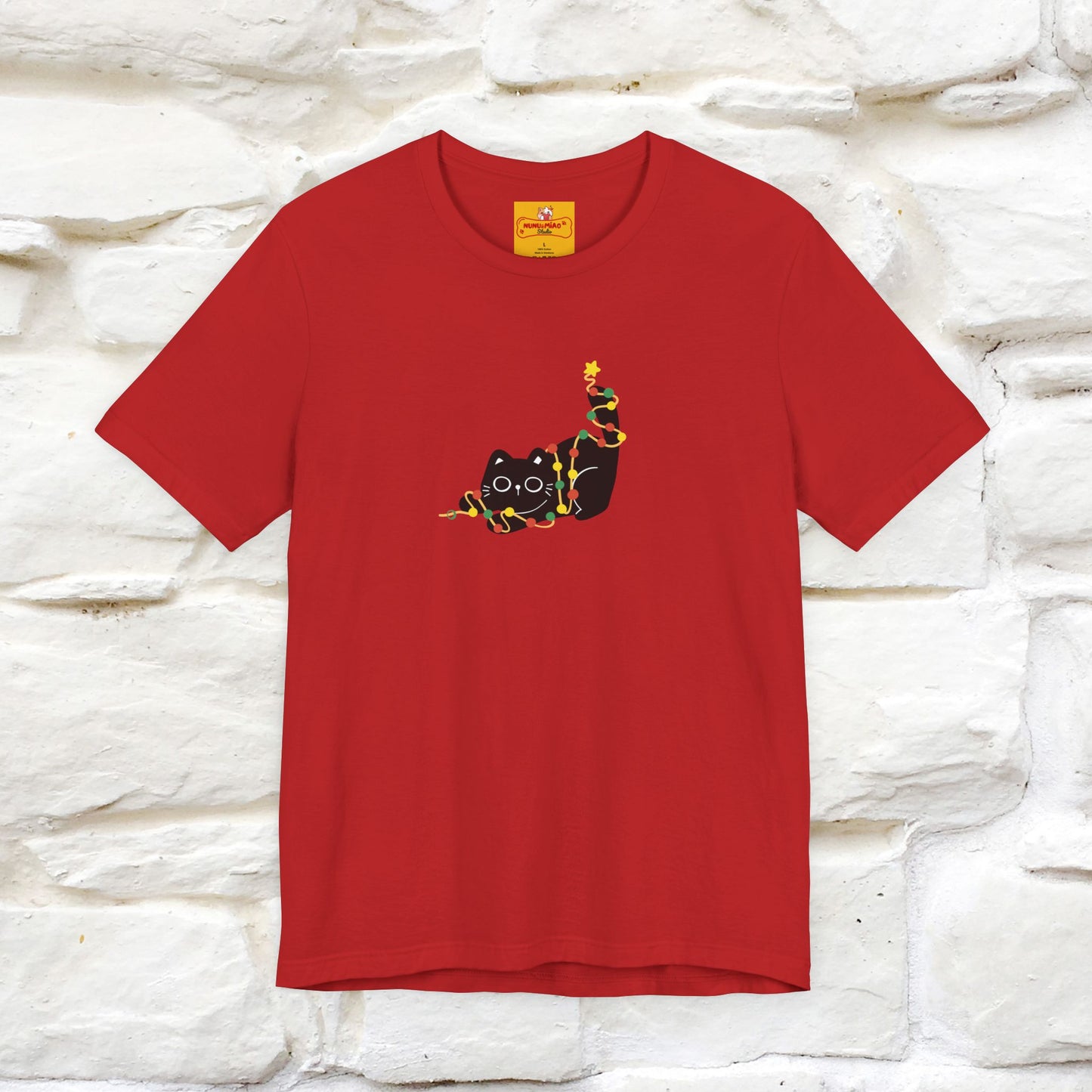 ''Be The Light" Cat T-Shirt| Front & Back Design | Nunu&Miao Studio - Nunu&Miao Studio