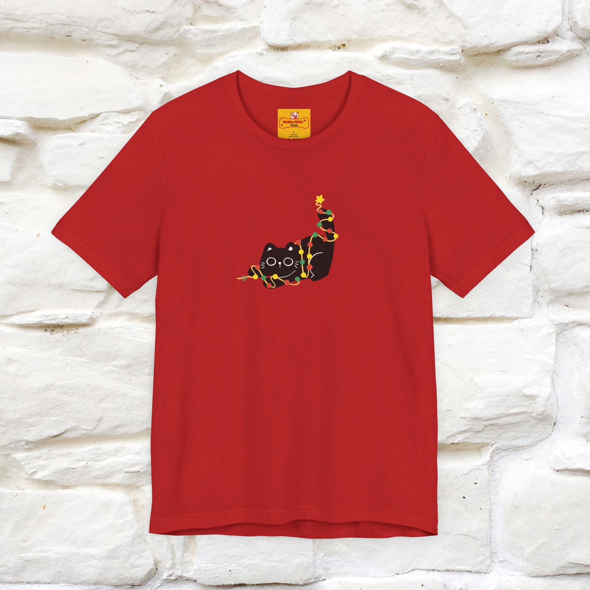 ''Be The Light" Cat T-Shirt| Front & Back Design | Nunu&Miao Studio - Nunu&Miao Studio