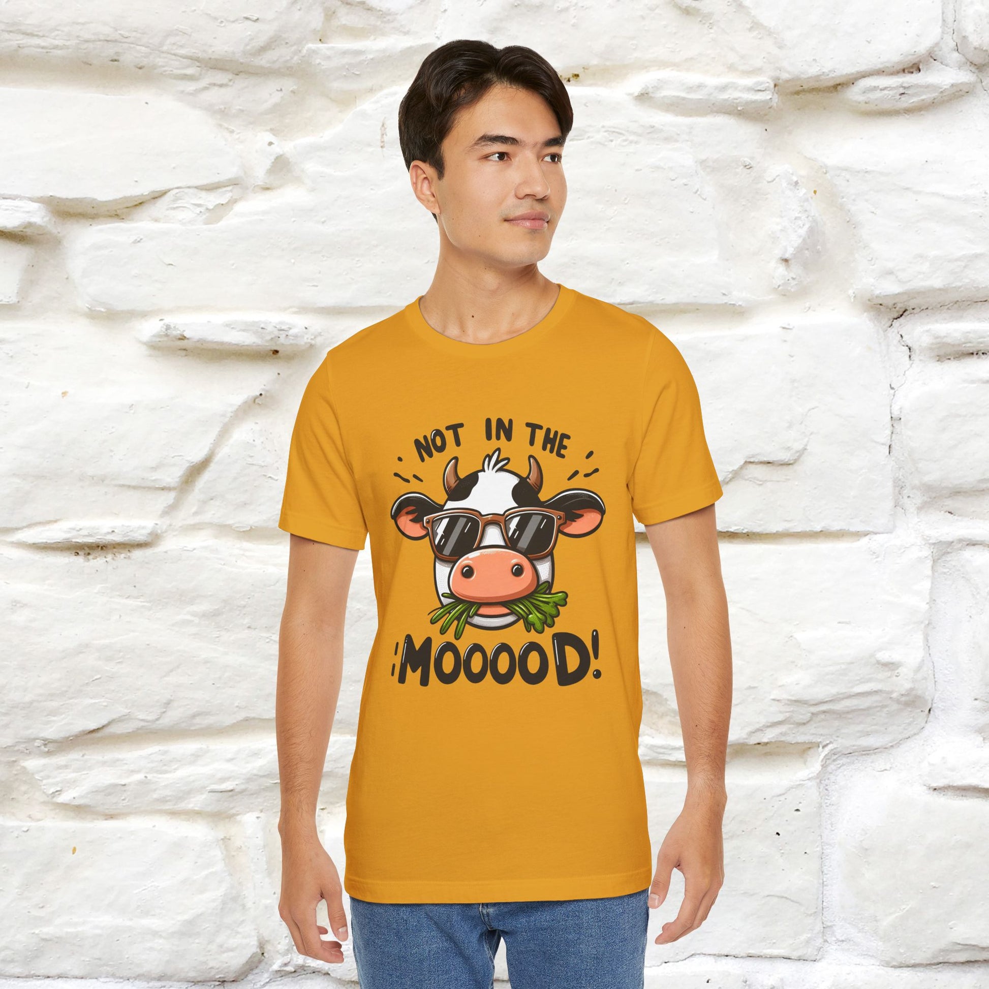 Not In The Moood – Funny Cow Pun T-Shirt | Nunu & Miao Studio - Nunu&Miao Studio