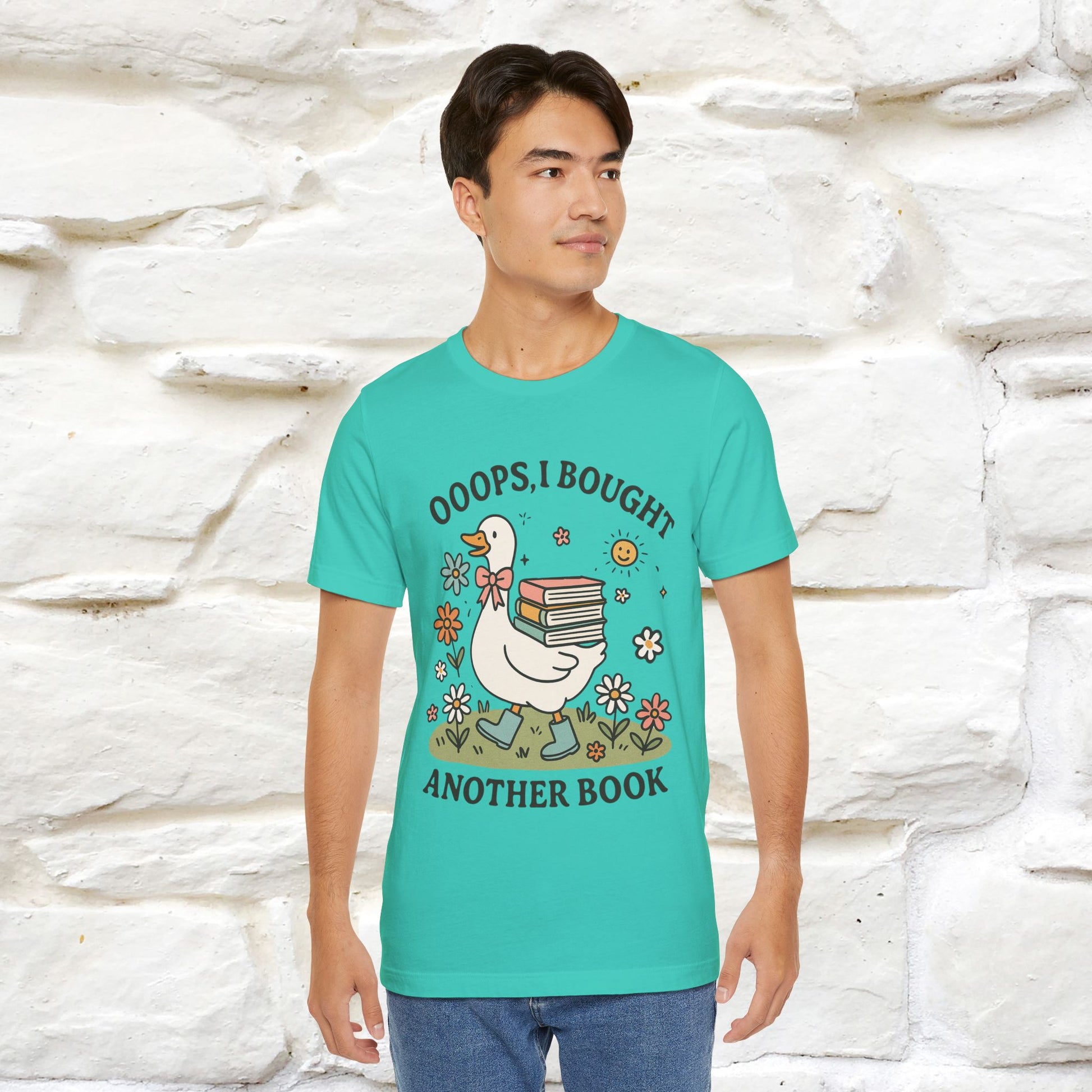 "Oooops I Bought Another Book" Funny Goose T-shirt |Nunu&Miao Studio - Nunu&Miao Studio