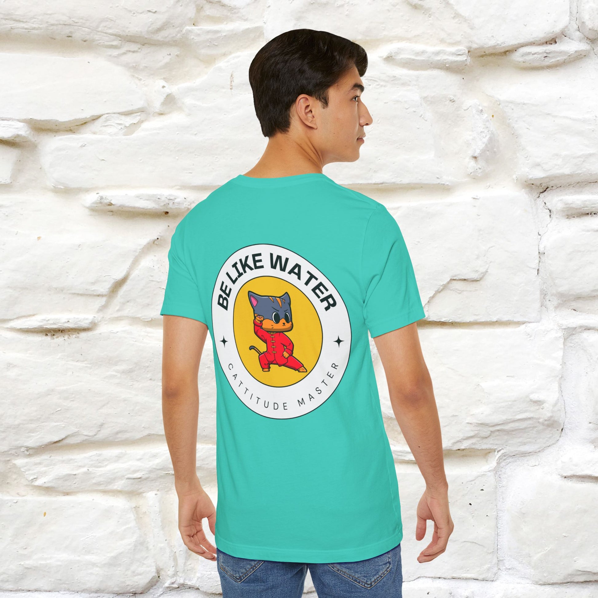 "Be Like Water: Cattitude Master | Cat T-Shirt |Nunu&Miao Studio - Nunu&Miao Studio