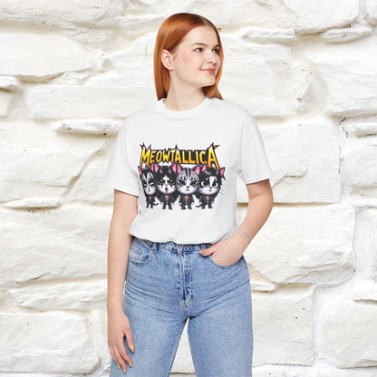 Meowtallica T-Shirt | Rock-Inspired Cat Tee| Nunu&Miao Studio - Nunu&Miao Studio