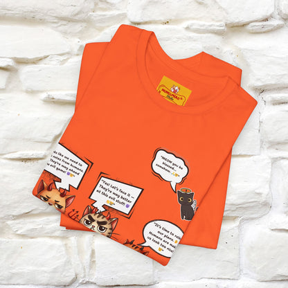 "Humans Are Way Ahead In The Evil Game! 😈😼" Cat  T-shirt |Nunu&Miao Studio - Nunu&Miao Studio