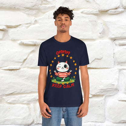 ''Ommm, Keep Calm'' Cat T-Shirt | Nunu&Miao Studio - Nunu&Miao Studio