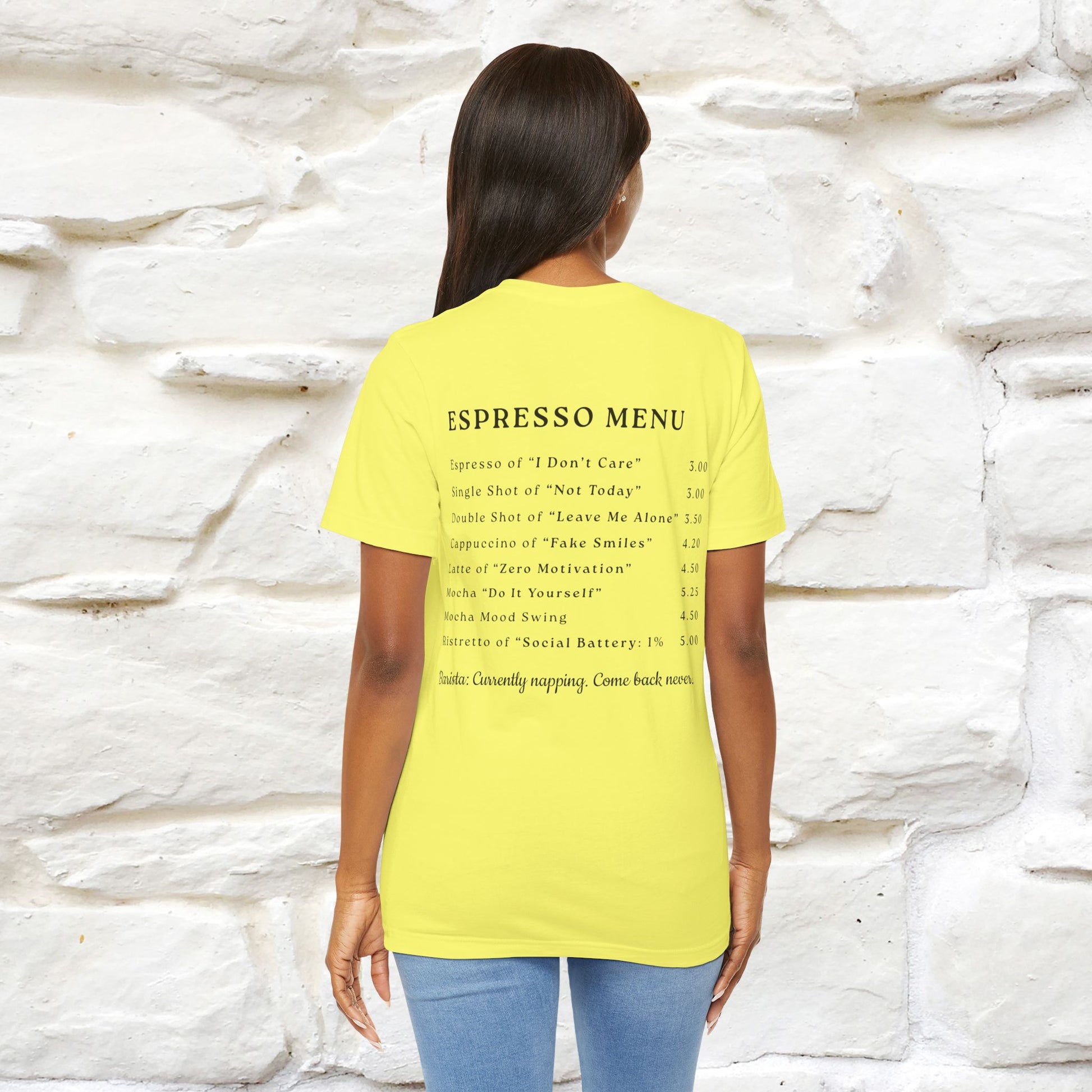 "More Espresso Less Depresso" |Cat T-Shirt | Nunu&Miao Studio - Nunu&Miao Studio