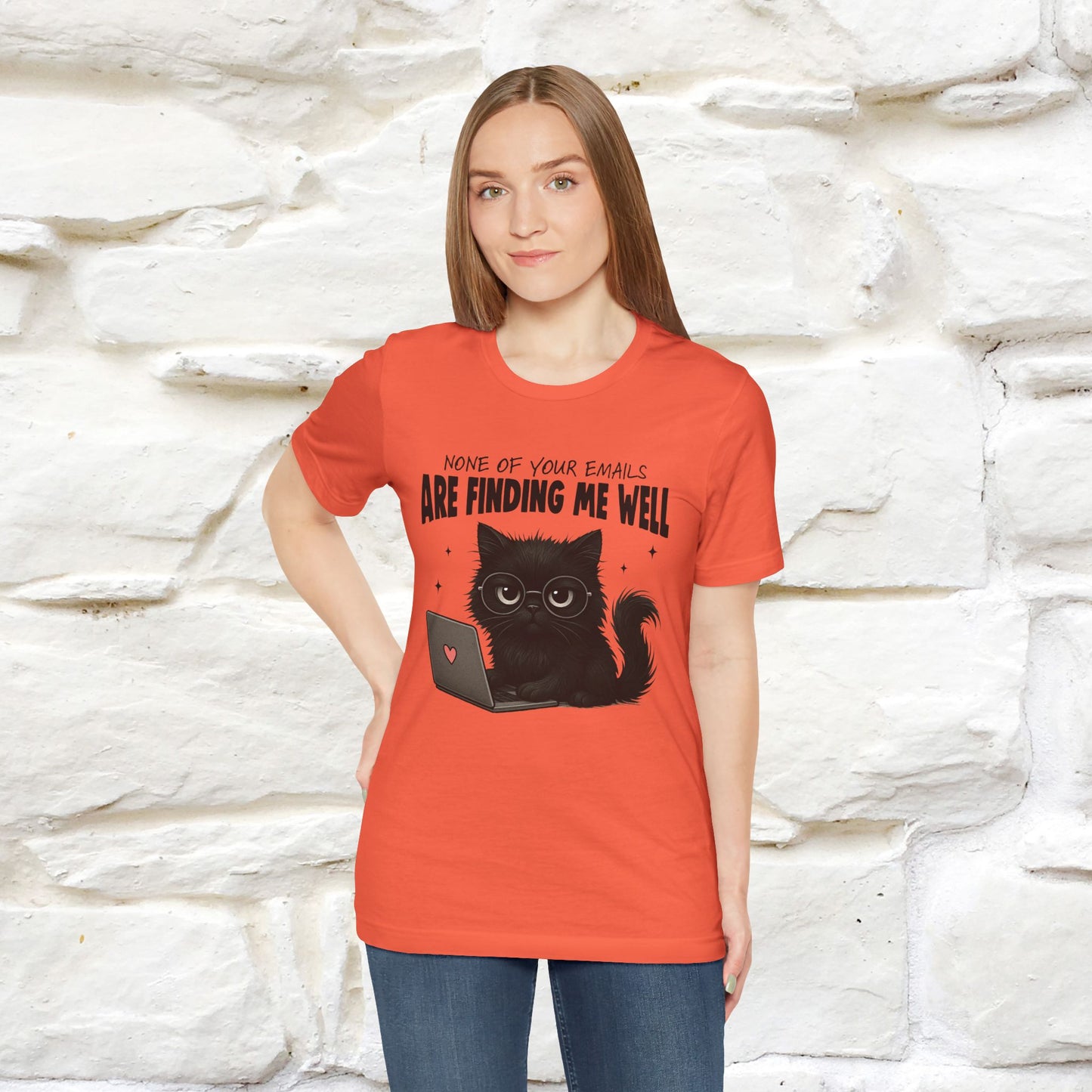 "None of your Emails Are Finding Me Well" Cat T-Shirt | Nunu&Miao Studio - Nunu&Miao Studio