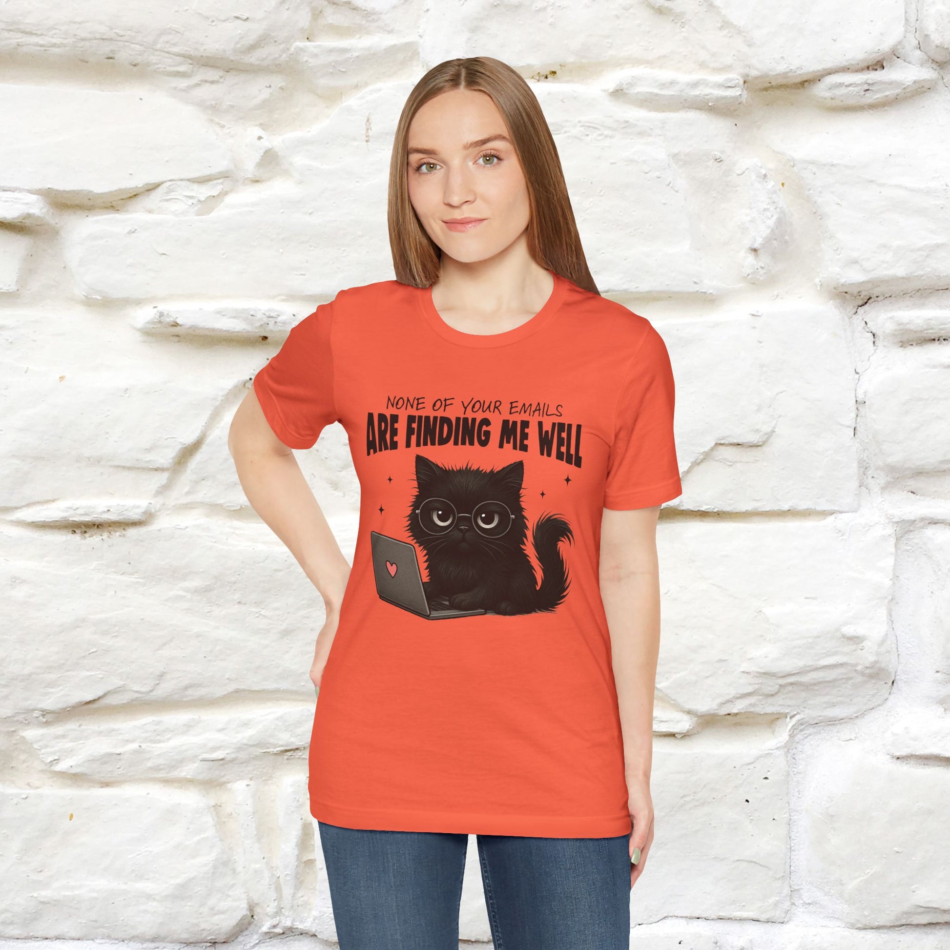 "None of your Emails Are Finding Me Well" Cat T-Shirt | Nunu&Miao Studio - Nunu&Miao Studio