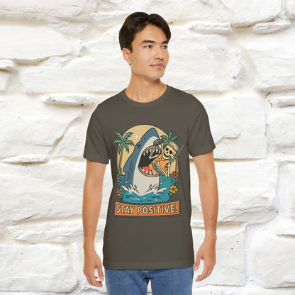 "Stay Positive" Funny T-shirt |Nunu&Miao Studio - Nunu&Miao Studio