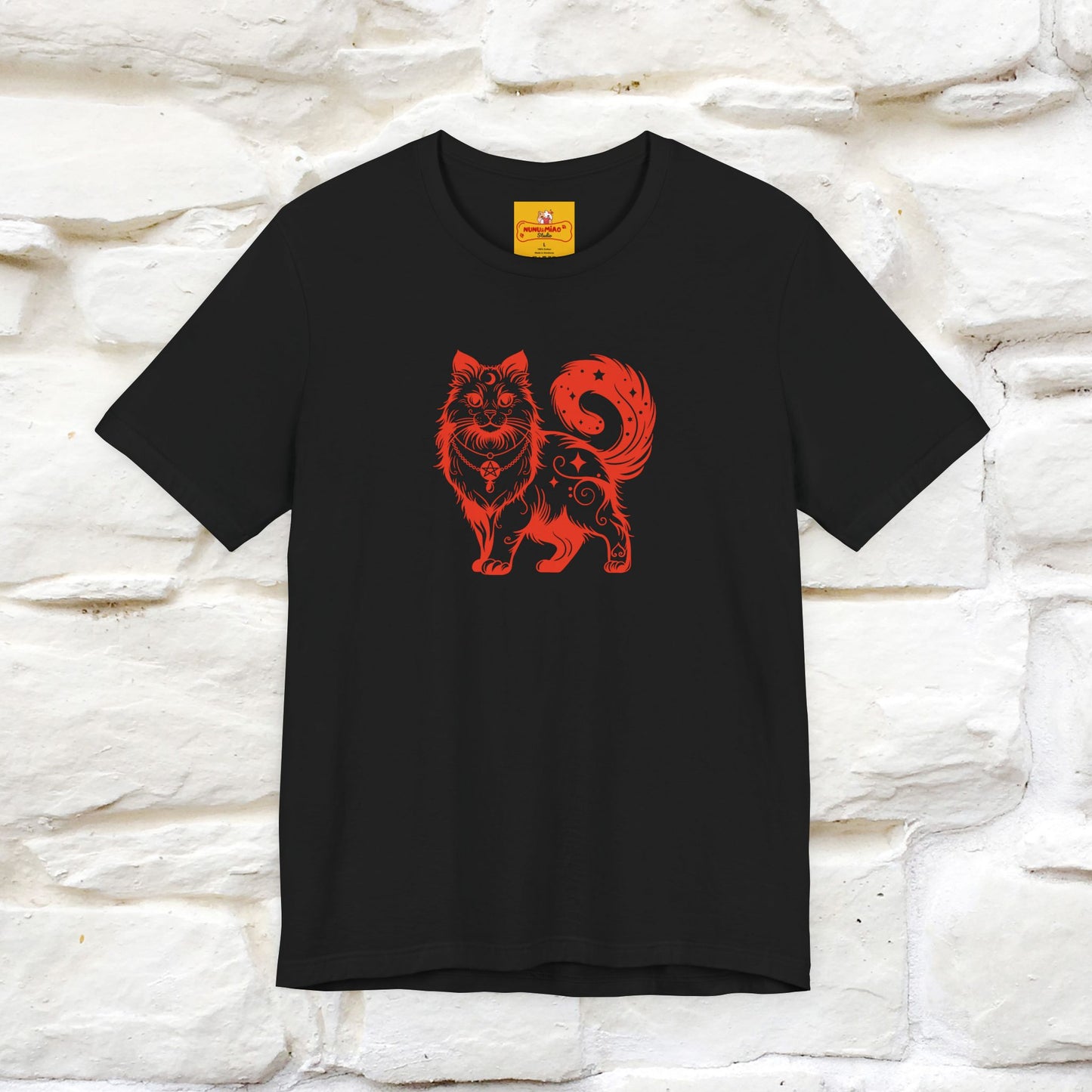 "The Third Eye'' Cat T-Shirt Front and Back Design | Nunu&Miao Studio - Nunu&Miao Studio