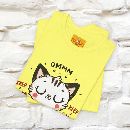 Ommm, Keep Calm | Relaxed Cat Shirt for Men & Women | 100% Cotton* - Nunu&Miao Studio
