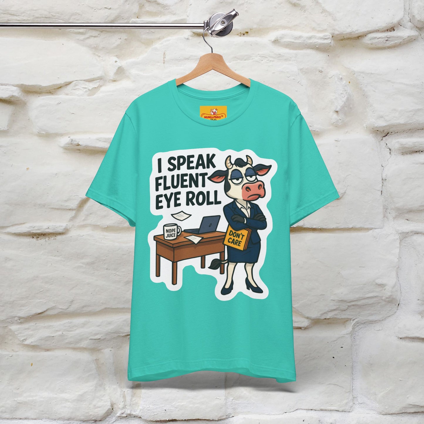 ''I Speak Fluent Eye Roll ''|  Sarcastic Cat T-Shirt | Nunu&Miao Studio
