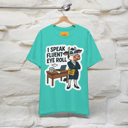 ''I Speak Fluent Eye Roll ''|  Sarcastic Cat T-Shirt | Nunu&Miao Studio