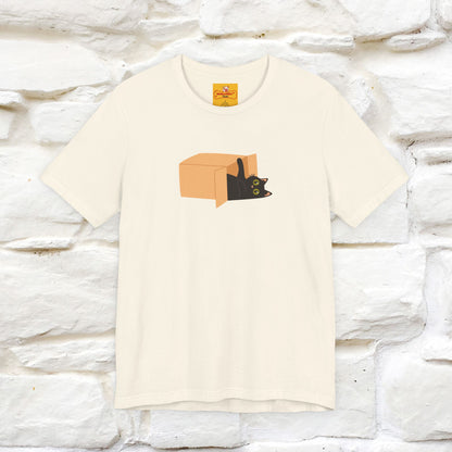 "Think Like There Is No Box" Cat T-Shirt| Front & Back Design | Nunu&Miao Studio - Nunu&Miao Studio