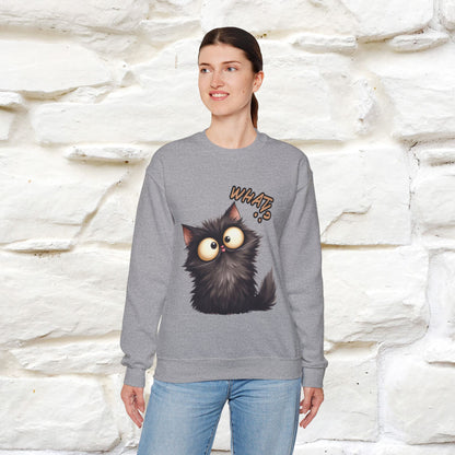 "What'' |Cat Sweatshirt | Nunu&Miao Studio