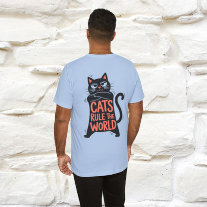 “Cats Rule The World” |Cat T-Shirt | Front & Back Design | Nunu&Miao Studio