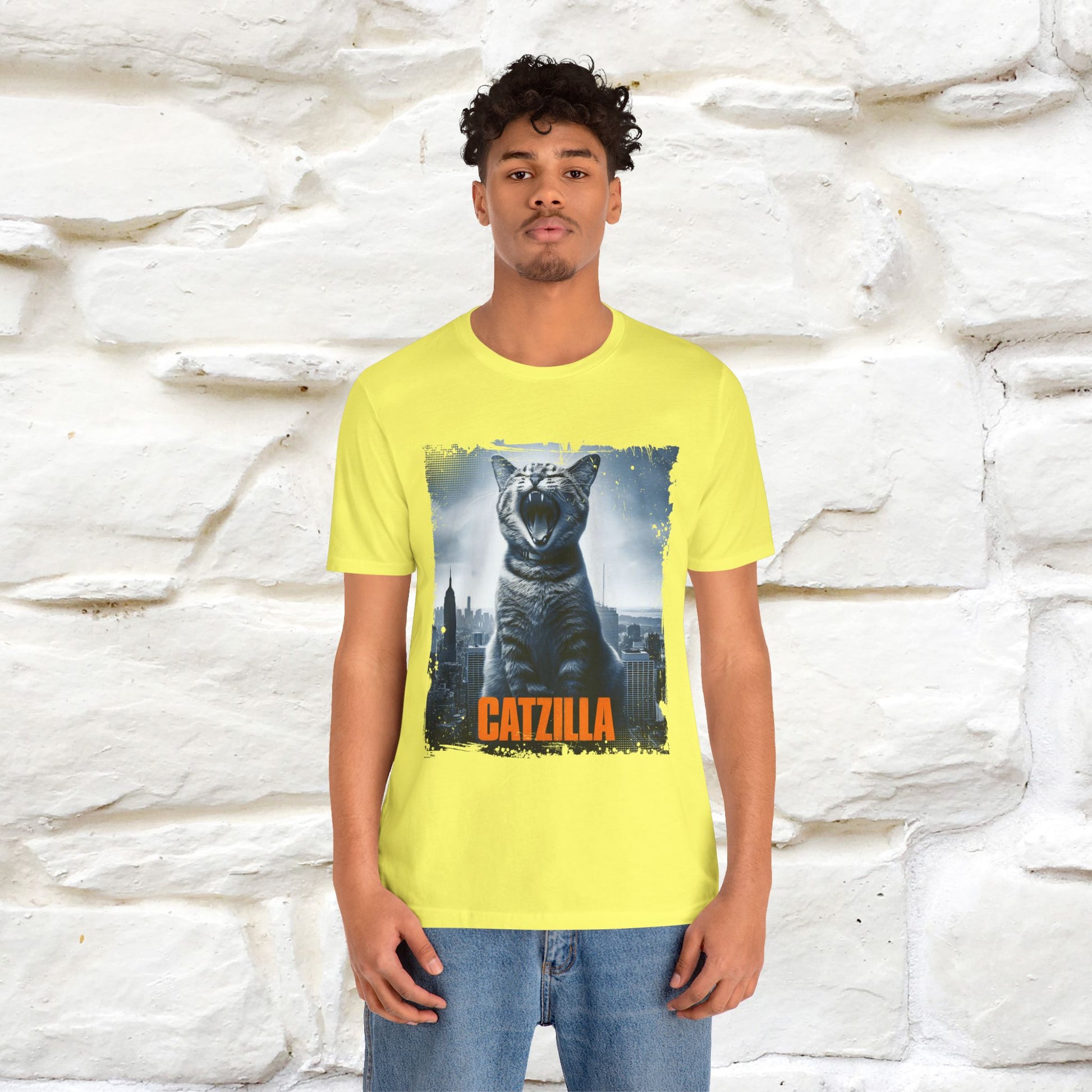 Catzilla T-Shirt | Fun Monster Cat Tee for Men & Women | 100% Cotton - Nunu&Miao Studio