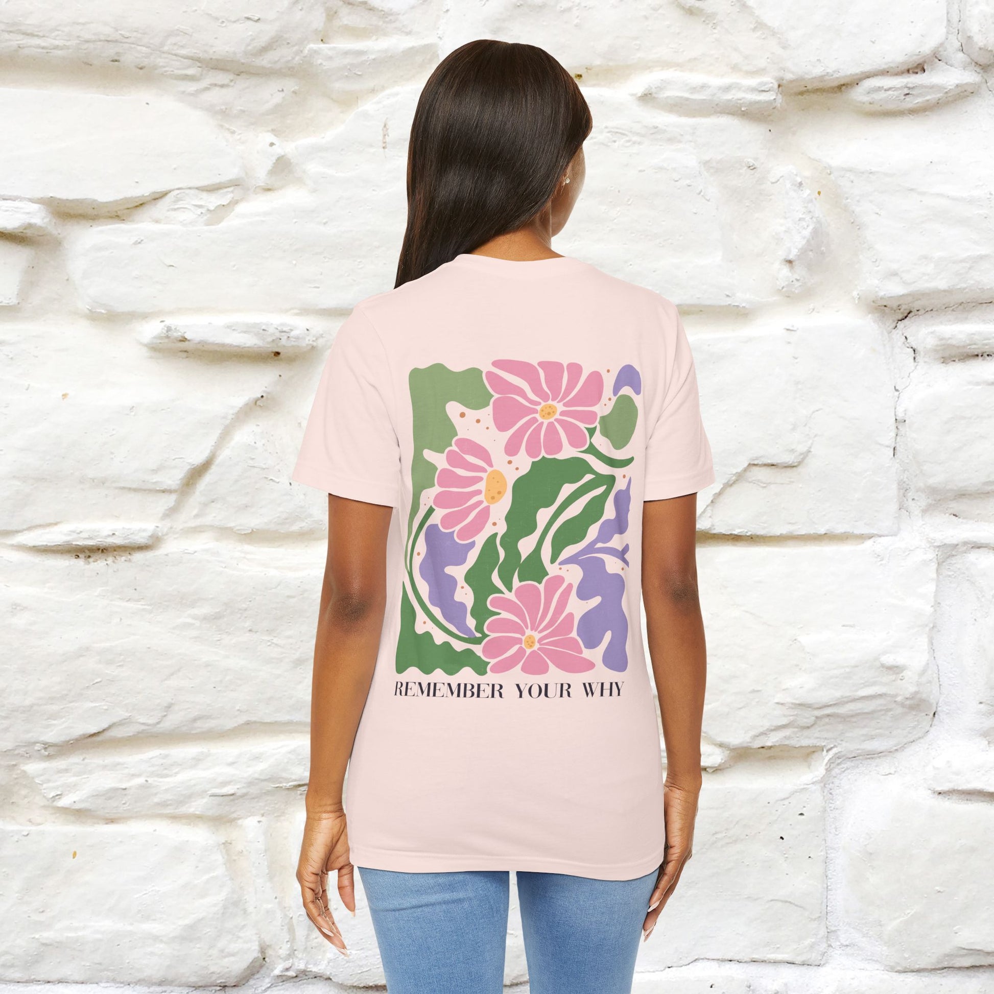 "Remember Your Why'' Cat T-Shirt Front and Back Design | Nunu&Miao Studio - Nunu&Miao Studio