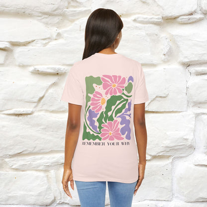 "Remember Your Why'' Cat T-Shirt Front and Back Design | Nunu&Miao Studio - Nunu&Miao Studio