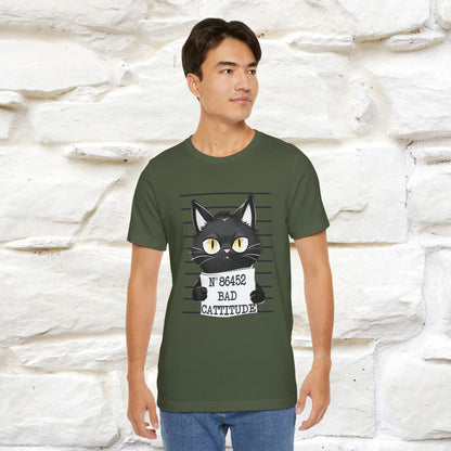 "Bad Cattitude" T-Shirt for Men & Women | 100% Cotton* - Nunu&Miao Studio