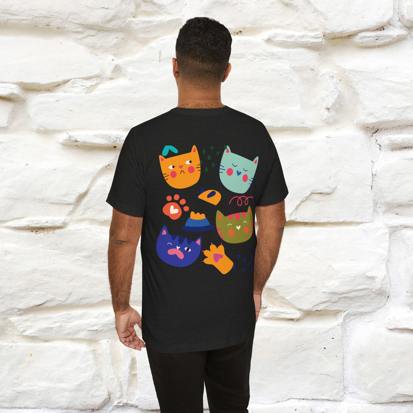 ''The Power Of Meow'' Cat T-Shirt Front and Back Design | Nunu&Miao Studio - Nunu&Miao Studio